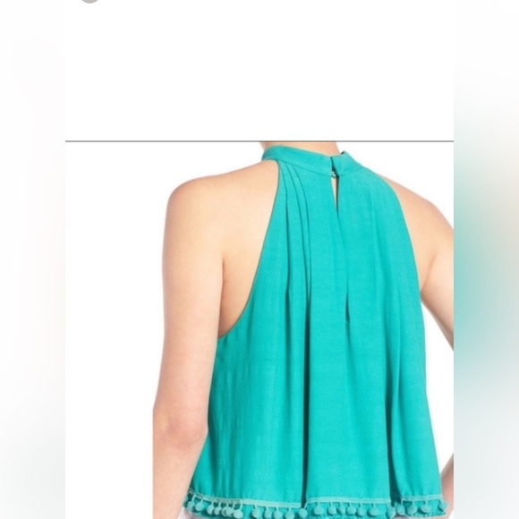 NWT Lovers+ Friends Pom Pom Halter Neck Top Beachy Resort Holiday , size S - Picture 11 of 12